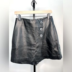 Cache Genuine Leather Skort